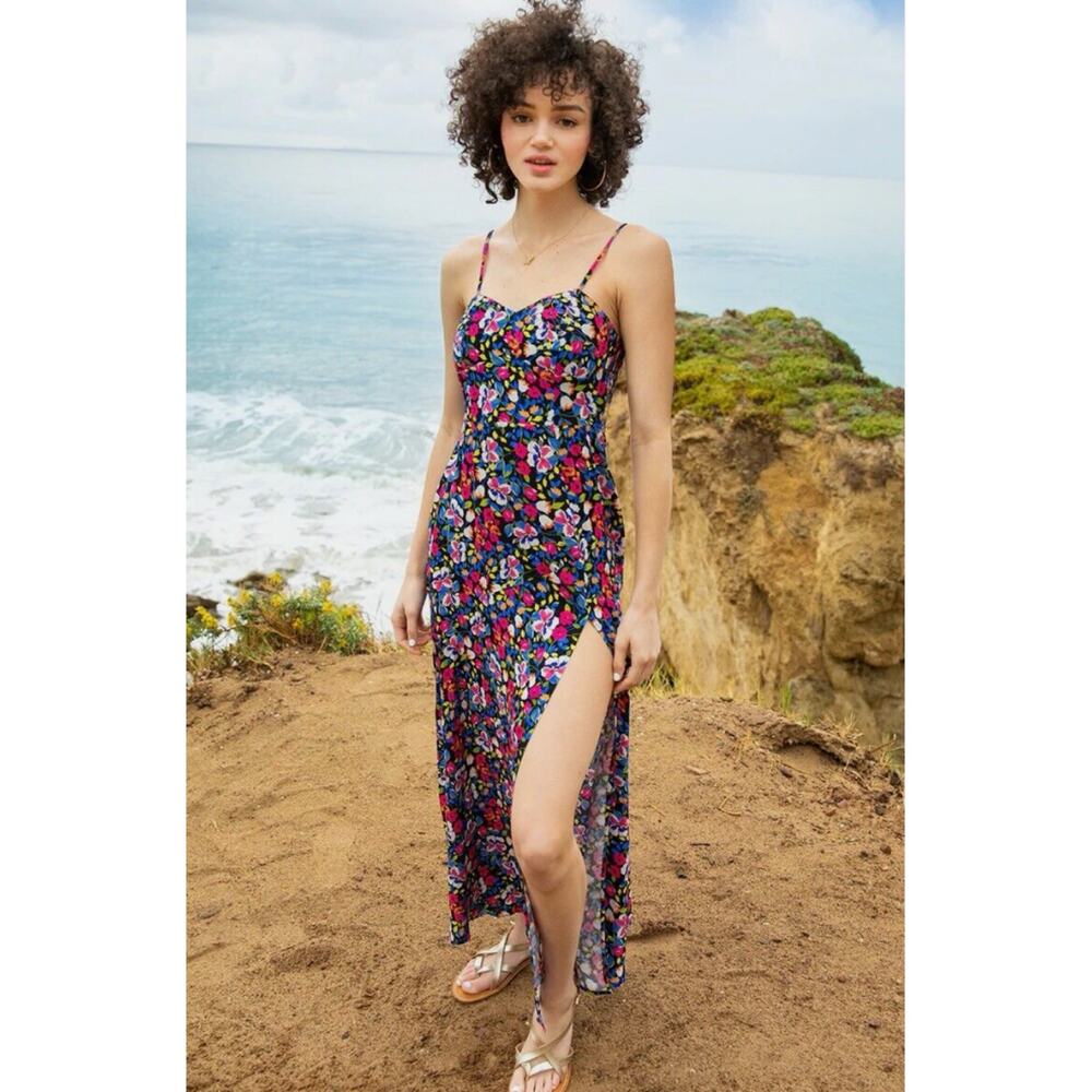 Anthropologie x Yumi Kim Last Dance Midi Dress Floral Vacation Beach Women's 4